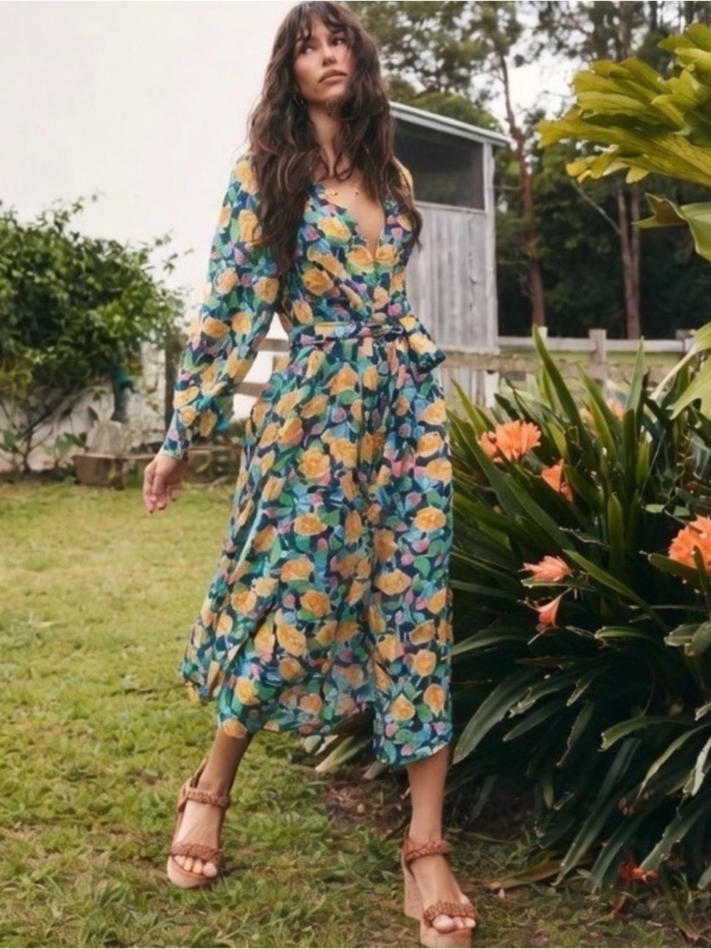 Spell Islamorada Midi Dress Sz. S *LIKE NEW*